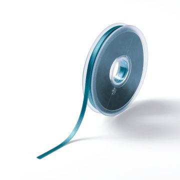 Satin ribbon 6 mm turquoise