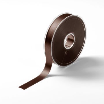 Satin ribbon 15 mm medium brown #PR982523