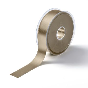 Satin ribbon 25 mm sand