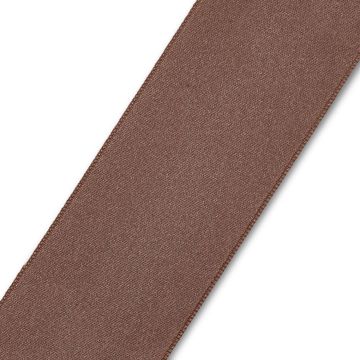 Satin ribbon 38 mm medium brown #PR983823