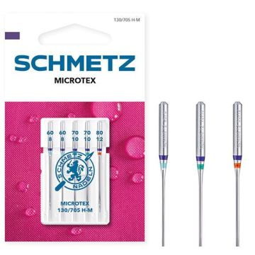 Sewingmachine Needles microtex assorti 60-70-80