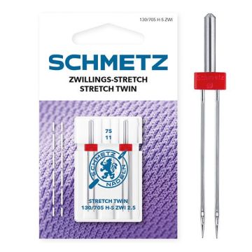 Sewingmachine Needles twin-stretch 4,0mm/size 75