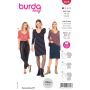 Burda Style Pattern 6075 Misses' Top, Dress – Slim Shape with V-Neck