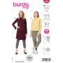 Burda Style Pattern 6080 Misses' Dress, Top with Integral Collar
