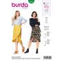 Burda Style Pattern 6200 Misses' Wrap Skirt with Waistband and Tie Bands