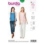 Burda Style Pattern 6201 Misses' Tank Top – Flared Form
 – with Waistband and Tie Bands
