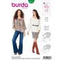Burda Style Pattern 6227 Misses' Blouse – Carmen Blouse – 
Drawstring Neckline