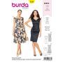 Burda Style Pattern 6236 Misses' Dress in Wrap Look – 
V-Neck – 
Over-cut Shoulders