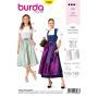 Burda Style Pattern 6268 Misses' Jumper Dress in Dirndl-Style, Blouse and Apron