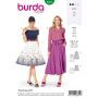 Burda Style Pattern 6341 Misses' inverted pleat skirt