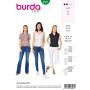 Burda Style Pattern B6527 Women's' Stand Collar Blouse