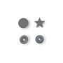 Non-sew ColorSnaps Star sil.grey
