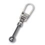 Fashion Zipper pullers Club metal silver col