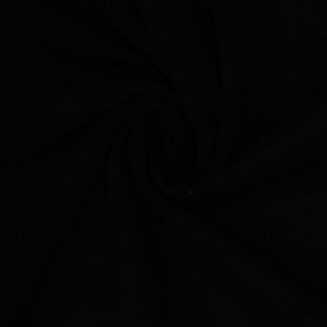 Rib Knit Trim Fine Black
