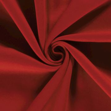 Heavy brushed jogging fabric red