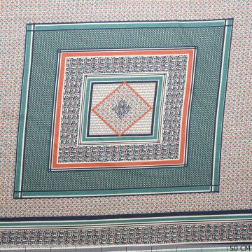 Jersey Panel Clover with Petrol