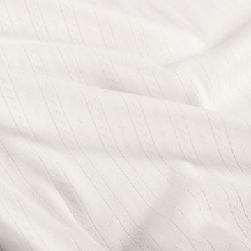 Broderie jersey cotton off-white