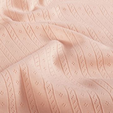 Salmon cotton ajour jersey
