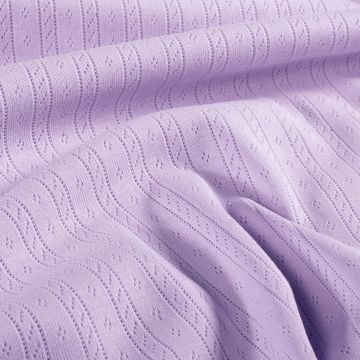 Lace jersey cotton lilac