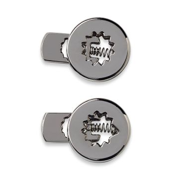 Cord Stops 1 hole metal antique silver
