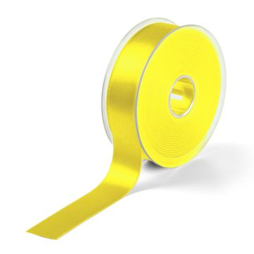 Satin ribbon 25 mm lemon #PR982031