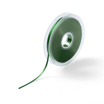 Satin ribbon 3 mm grass green