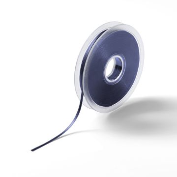 Satin ribbon 3 mm navy blue