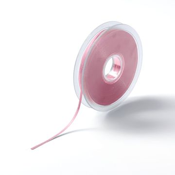 Satin ribbon 3 mm pale rose