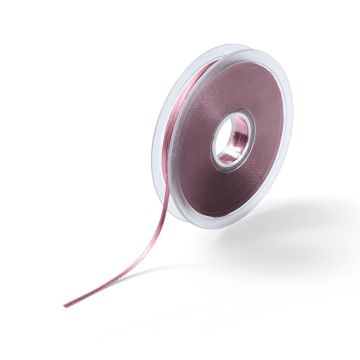Satin ribbon 3 mm old rose