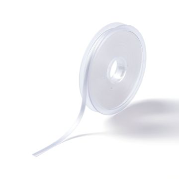 Satin ribbon 6 mm white #PR982310