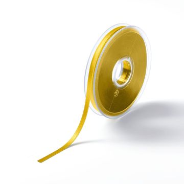 Satin ribbon 6 mm yellow