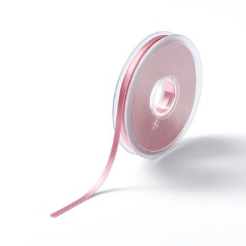 Satin ribbon 6 mm old rose