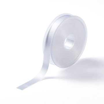 Satin ribbon 15 mm white #PR982510
