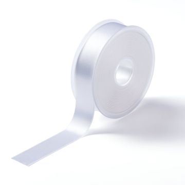Satin ribbon 25 mm white #PR982710