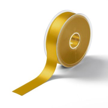 Satin ribbon 25 mm yellow
