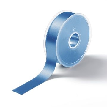 Satin ribbon 25 mm steel blue