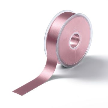 Satin ribbon 25 mm old rose