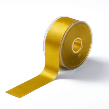 Satin ribbon 38 mm yellow