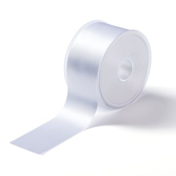 Satin ribbon 50 mm white #PR982910