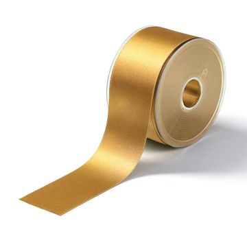 Satin ribbon 50 mm gold