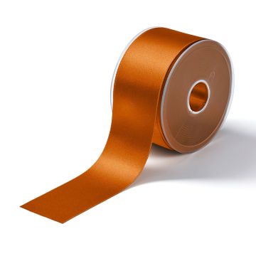Satin ribbon 50 mm orange