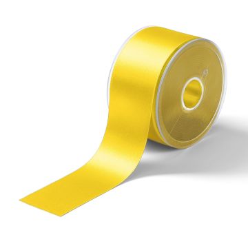 Satin ribbon 50 mm lemon