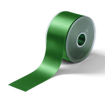 Satin ribbon 50 mm grass green