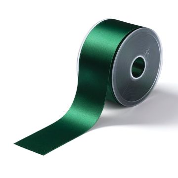 Satin ribbon 50 mm green