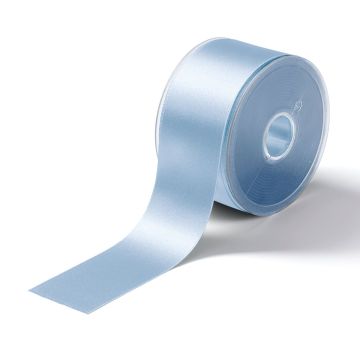 Satin ribbon 50 mm light blue