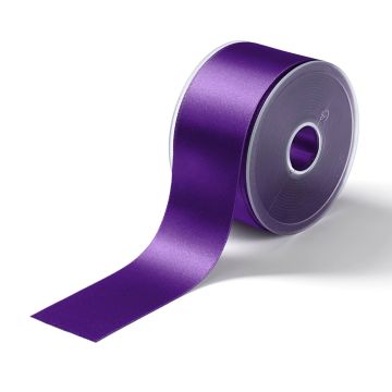 Satin ribbon 50 mm pale purple