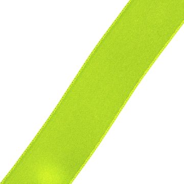 Satin ribbon 6 mm neon green