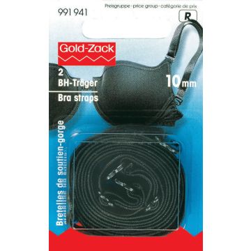 Bra straps 10 mm black
