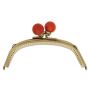 Bag fastening Alegra brass-col.brush.
