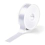 Satin ribbon 25 mm white #PR982010